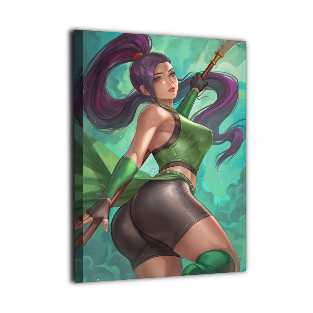 Jade Staff Strike Wall Art