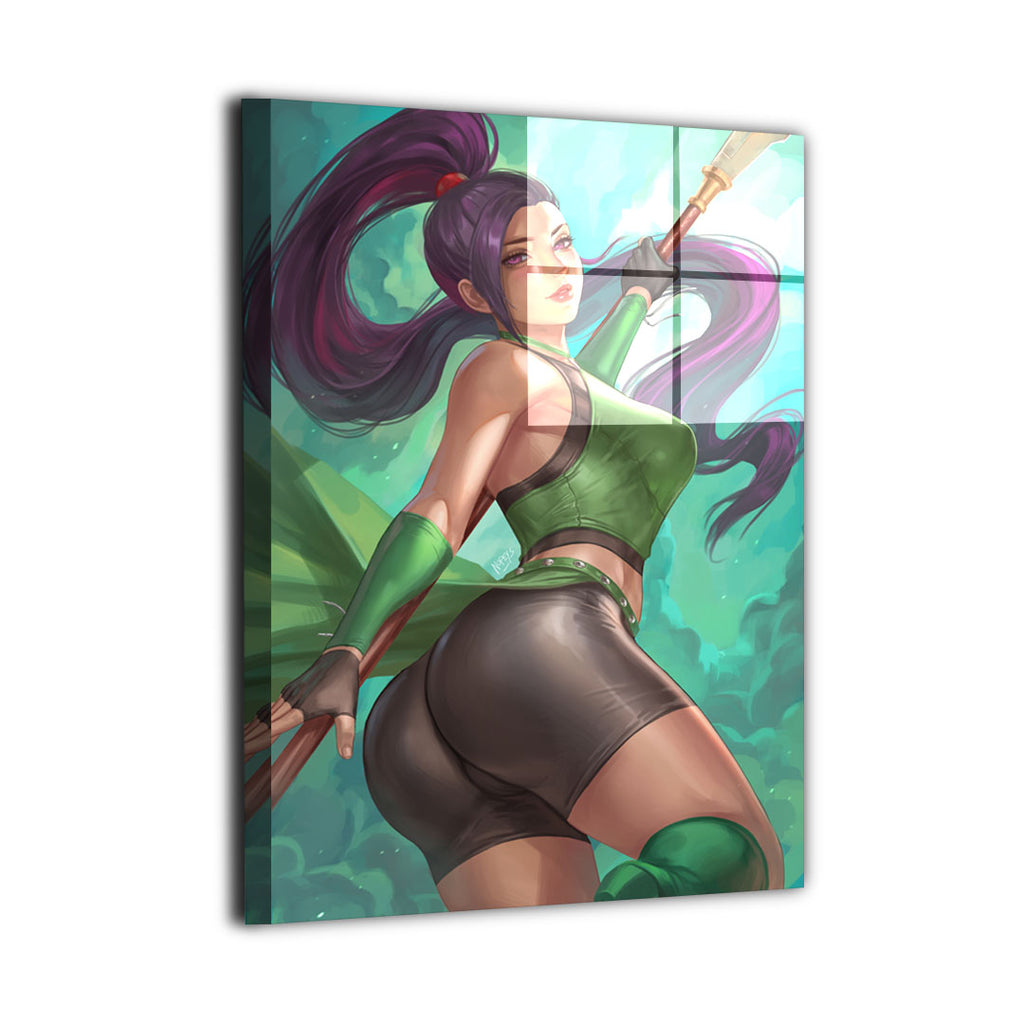 Jade Staff Strike Wall Art