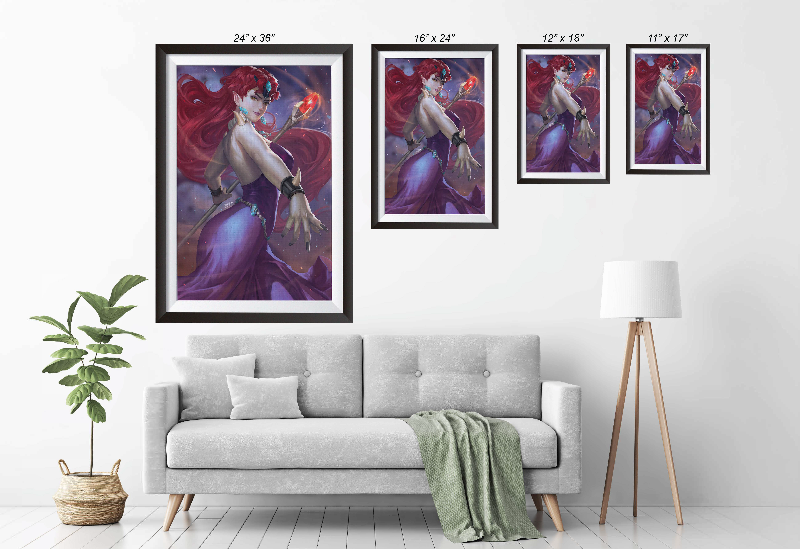 Sorceress of the Dark Realm Wall Art