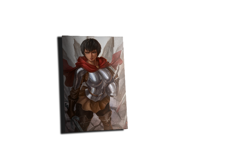 Red Mantle Falcon Warrior Wall Art