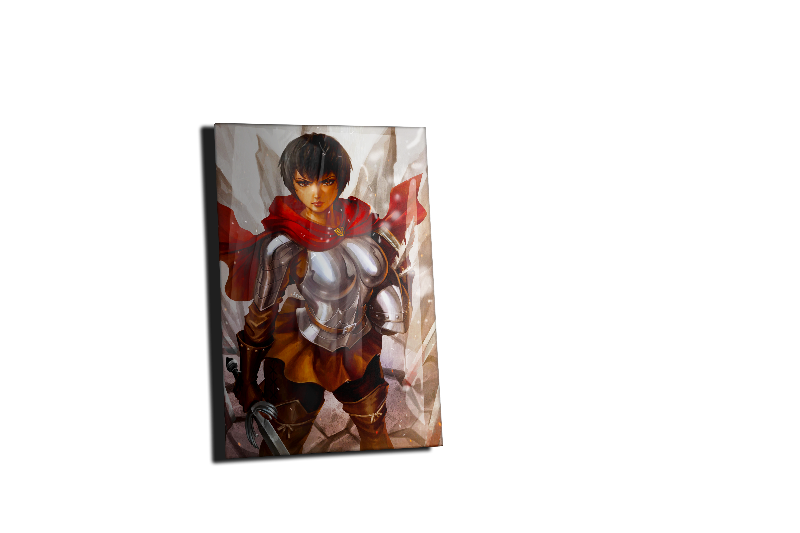 Red Mantle Falcon Warrior Wall Art