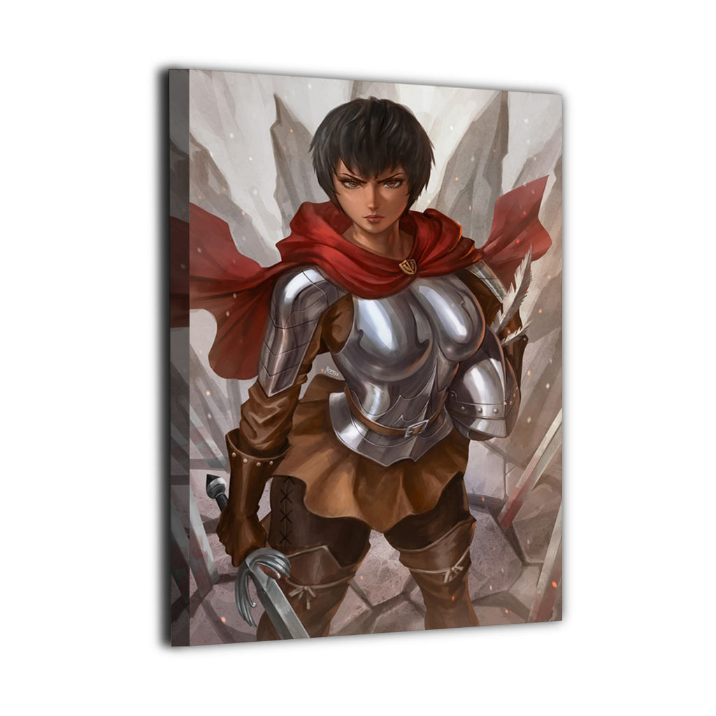Red Mantle Falcon Warrior Wall Art
