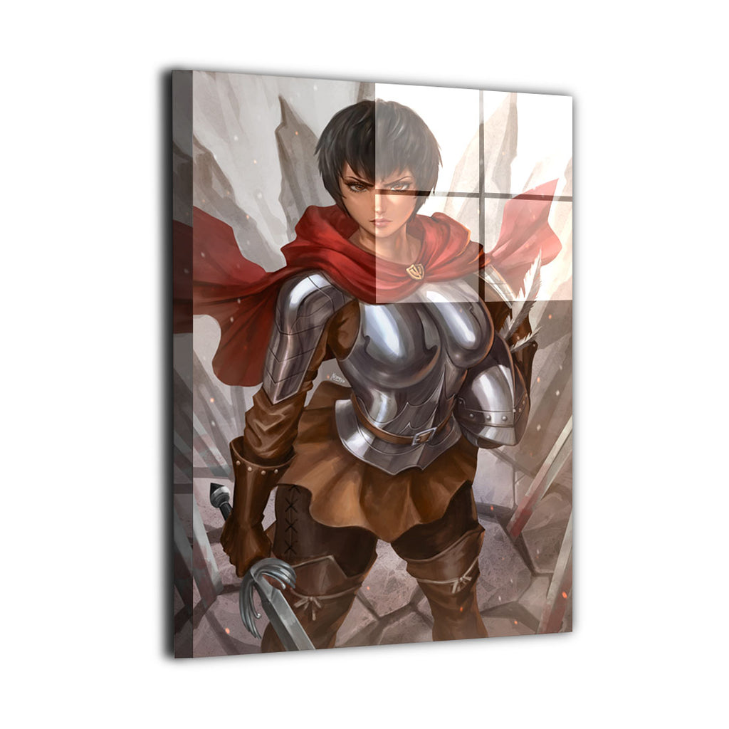 Red Mantle Falcon Warrior Wall Art