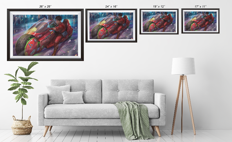 Neo-Tokyo Street Rider Wall Art