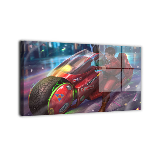 Neo-Tokyo Street Rider Wall Art