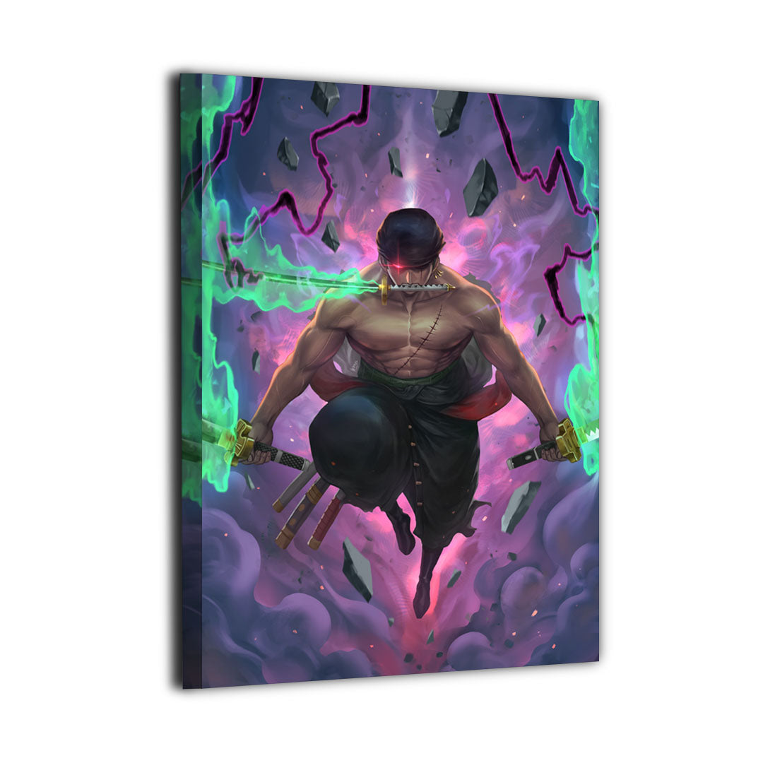 Demon Aura Swordsman Wall Art