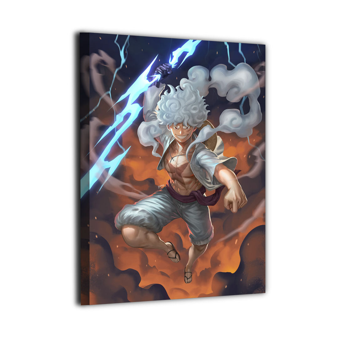 Luffy Gear 5 Wall Art | One Piece Acrylic, Canvas, Metal Prints