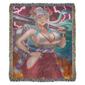 Thunderous Oni Heir Woven Blanket