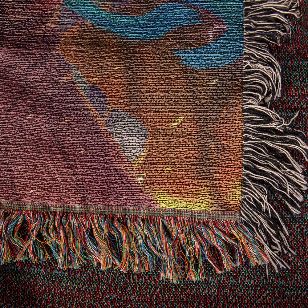 Thunderous Oni Heir Woven Blanket