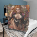 Golden Soul Reaper Woven Blanket