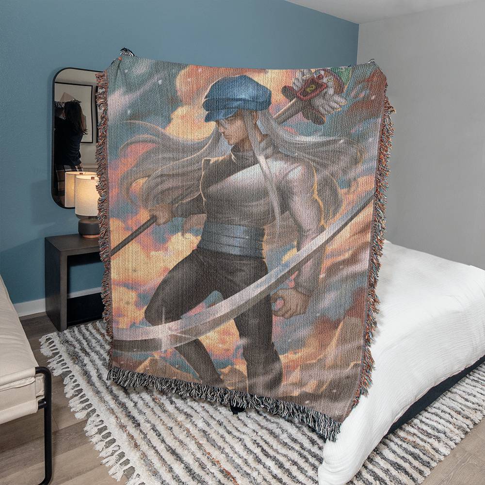 Silent Hunter's Resolve Woven Blanket