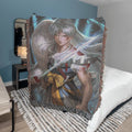 Silver Moon Demon Lord Woven Blanket