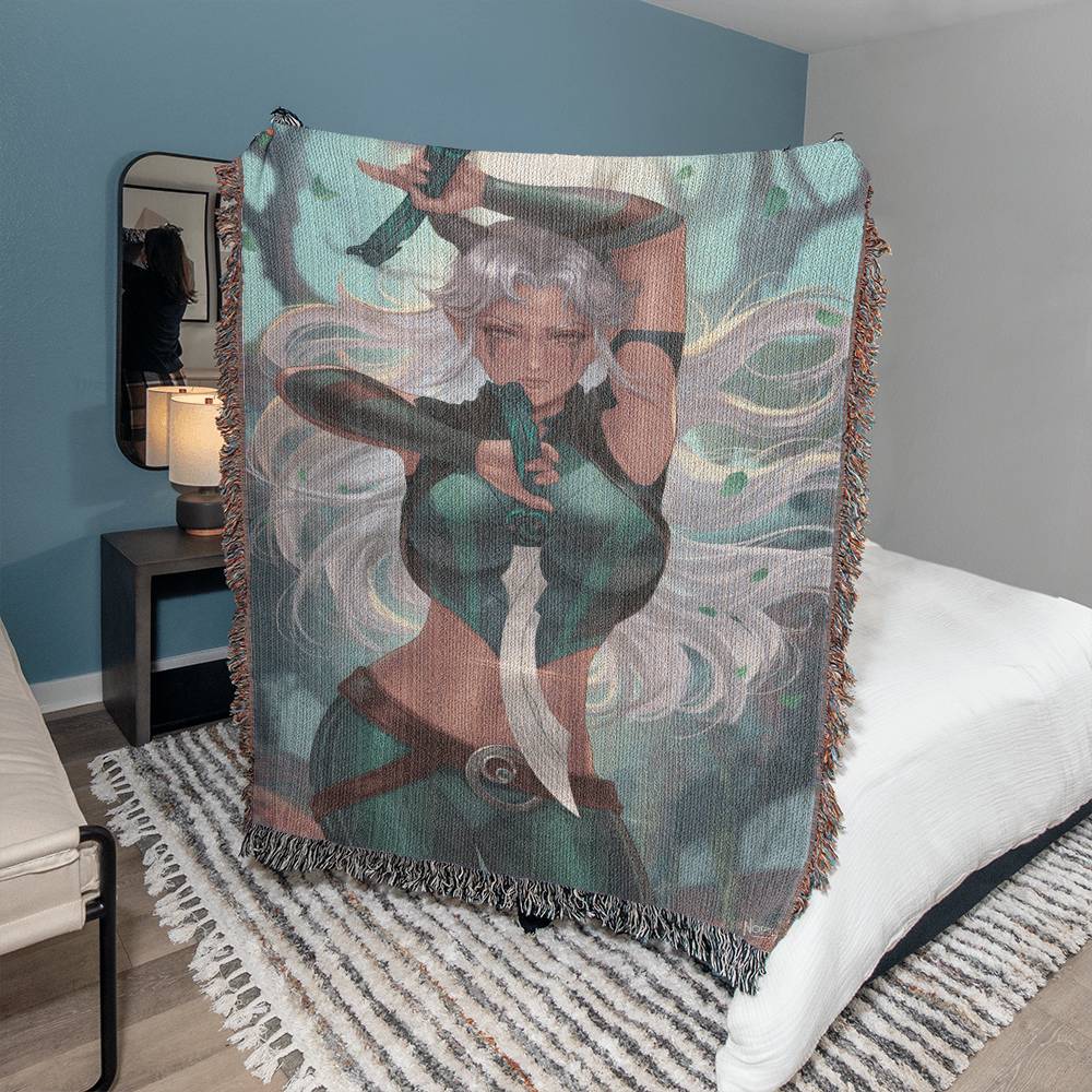 Moonshadow Assassin Woven Blanket