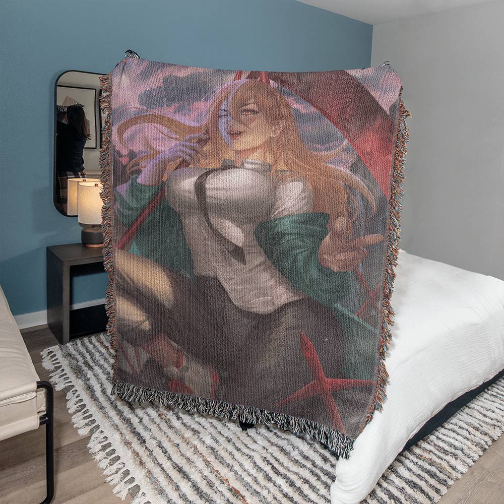 Power chainsaw man 50x60 Blanket