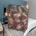 Pirate Empress Devotion Woven Blanket