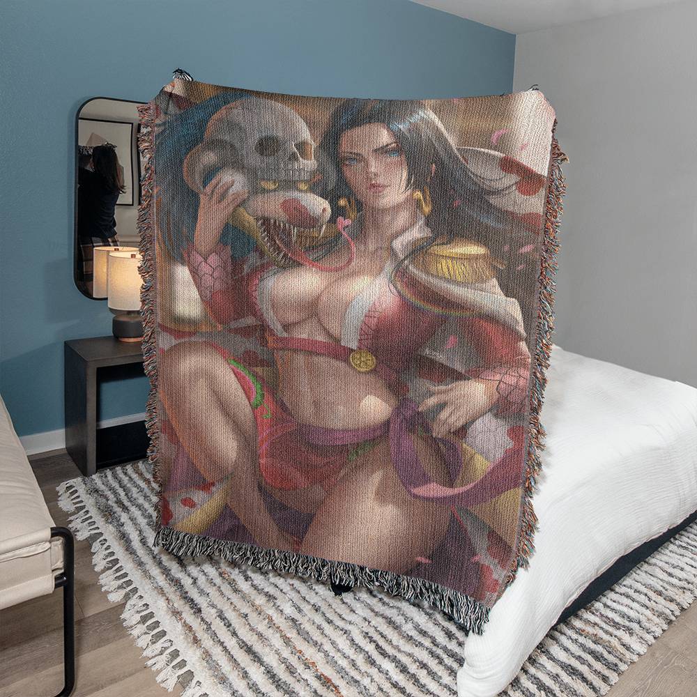Pirate Empress Devotion Woven Blanket