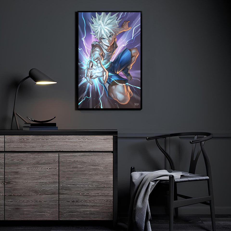 Killua Hunter x Hunter Acrylic Print, Premium Wall Art by Nopeys