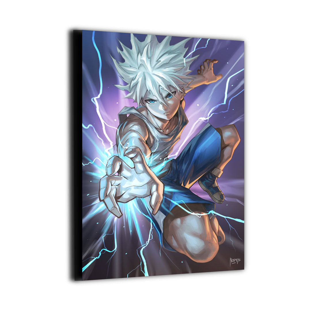 Killua Hunter x Hunter canvas Print, Premium Wall Art by Nopeys