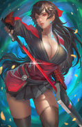 Shadowblade Warrior Wall Art original artwork by Nopeys