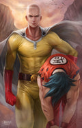 Saitama vs Goku Wall Art original artwork by Nopeys