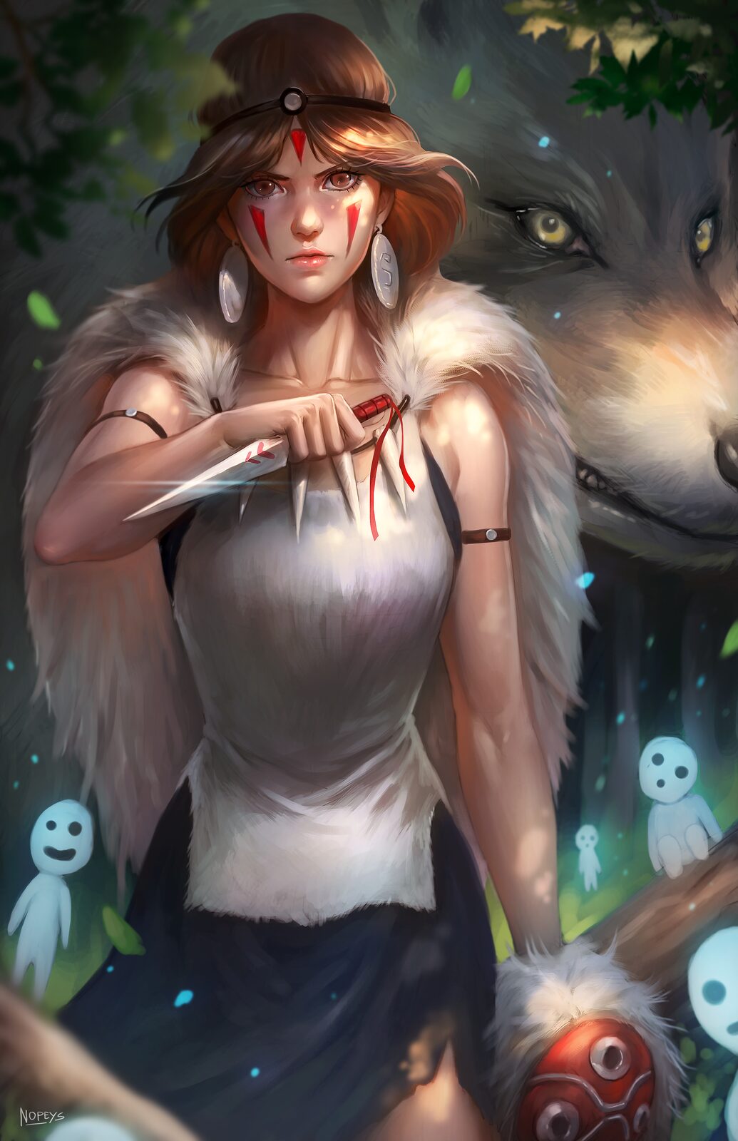 Spirit of the Forest Wall Art original artwork by Nopeys