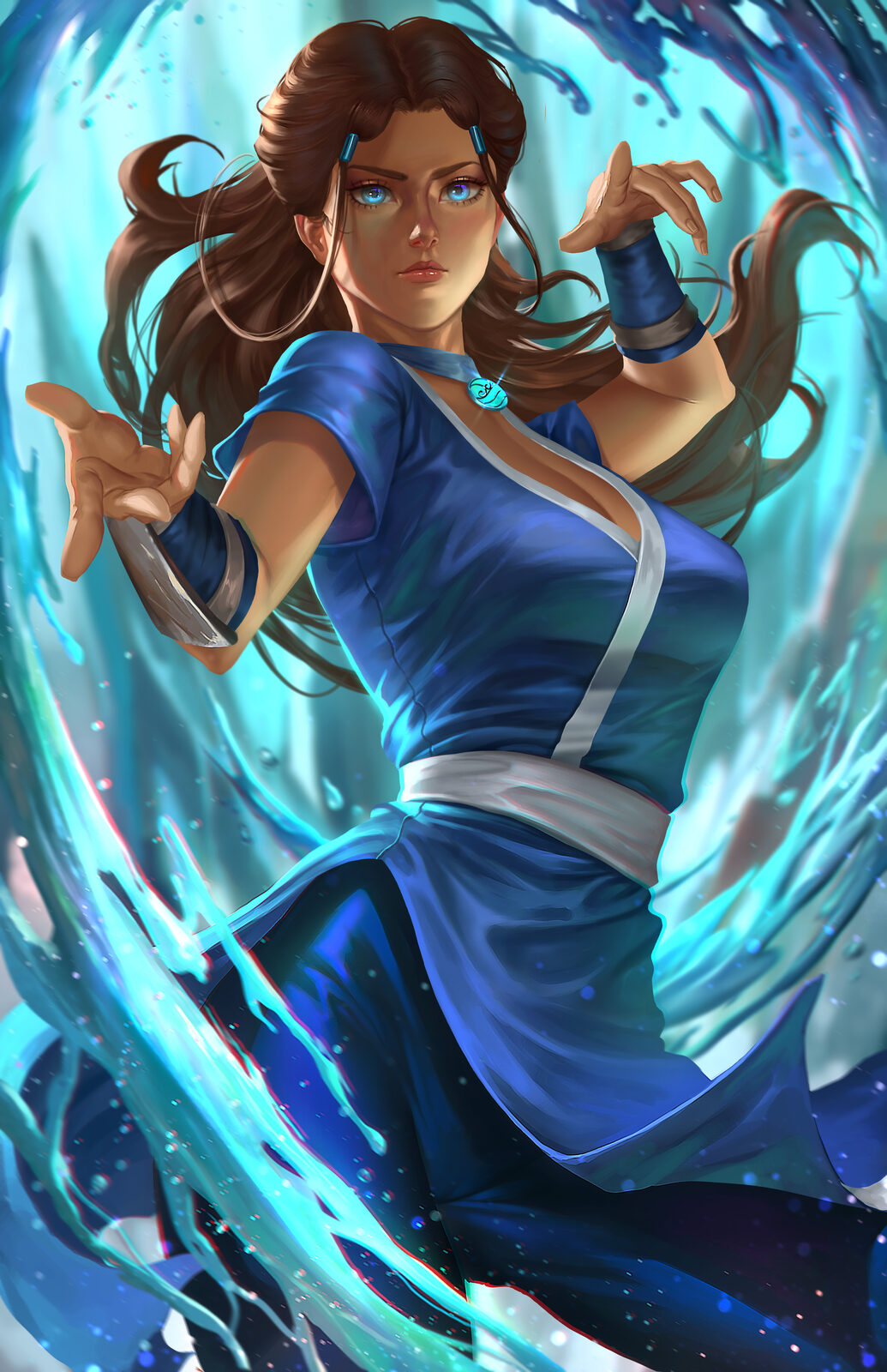 Tideborn Spirit Wall Art original artwork by Nopeys